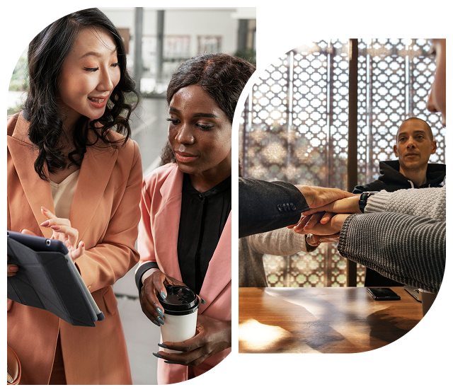 Success Stories - Business professionals collaborating